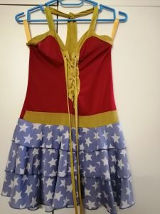 Adult Female Costumes to Hire - Wonderwoman Dress - SMALL